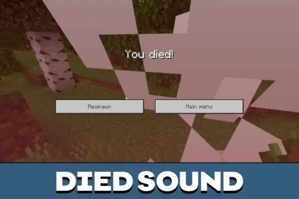 Roblox died sounds Mod for Minecraft PE