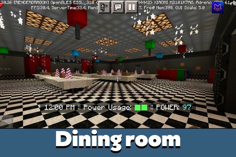 minecraft fnaf dining room