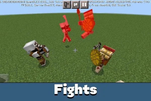 Fights in Soldiers Mod for Minecraft PE