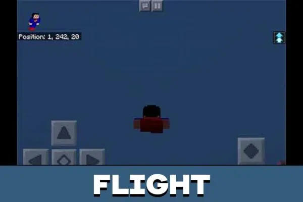 Superman flight Mod for Minecraft PE