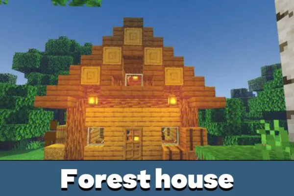 Forest House in House Mod for Minecraft PE