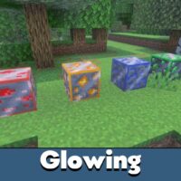 Glowing Ores Texture Pack for Minecraft PE