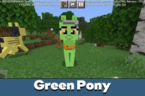 Green Pony in My Little Pony Mod for Minecraft PE