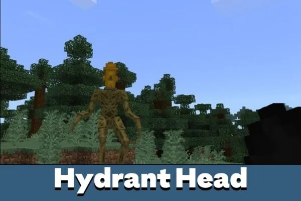 Hydrant Head from Siren Head Mod for Minecraft PE