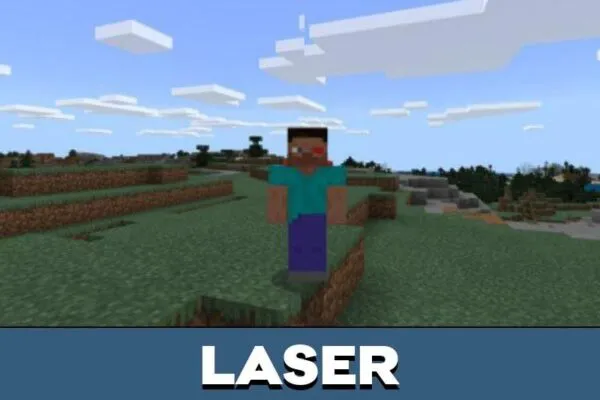 Superman laser Mod for Minecraft PE