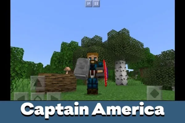 Captain America mob Mod for Minecraft PE