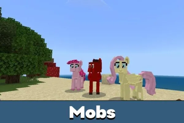 Mobs from My Little Pony Mod for Minecraft PE