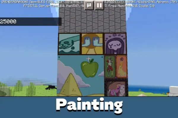 Painting in Adventure Time Texture Pack for Minecraft PE