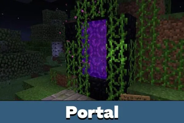 Portal in Halloween Map for Minecraft PE