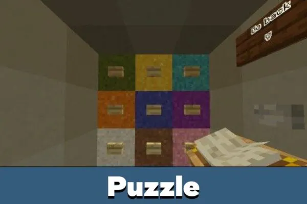 Puzzle in Huggy Wuggy Map for Minecraft PE