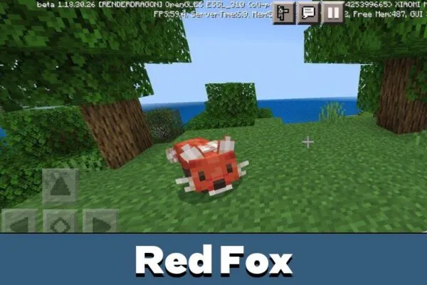 Red Fox in Fox Mod for Minecraft PE