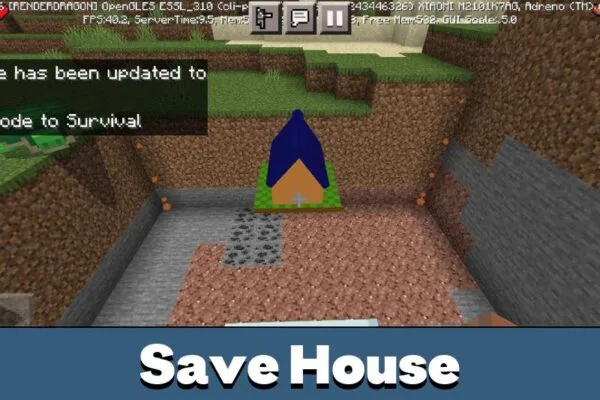 Save House in House Mod for Minecraft PE