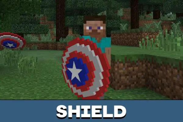 Captain America shield Mod for Minecraft PE