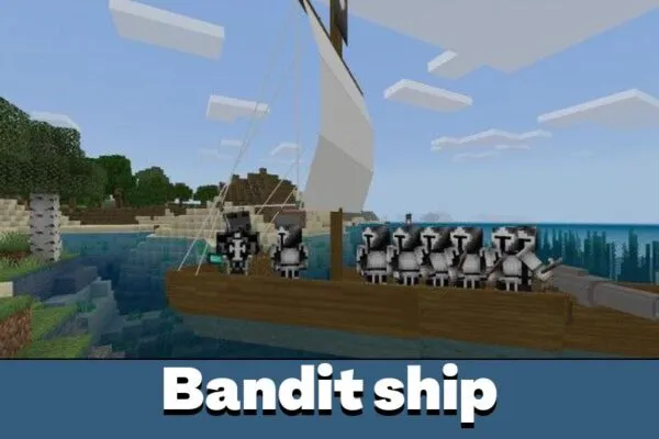 Bandit Ship in Bandits Mod for Minecraft PE