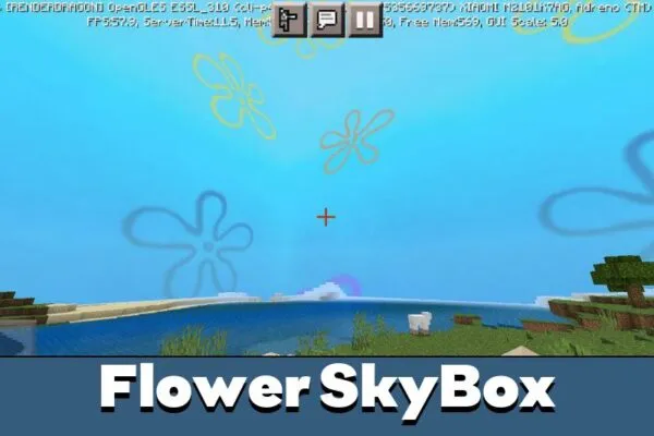 Flower Skybox in Spongebob Texture Pack for Minecraft PE