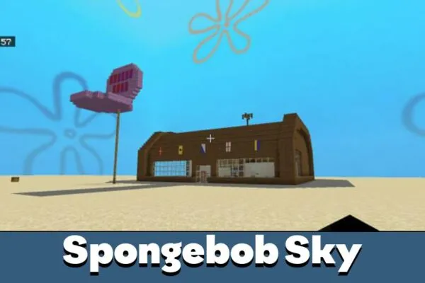 Spongebob Sky in Spongebob Texture Pack for Minecraft PE