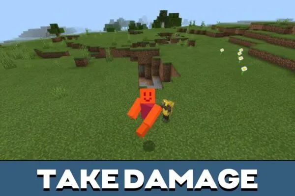 Roblox take damage Mod for Minecraft PE