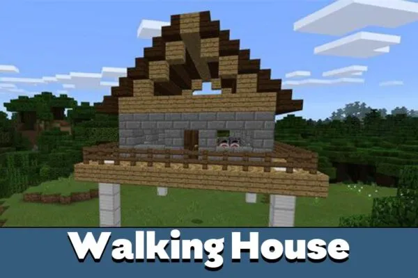 Walking House in House Mod for Minecraft PE