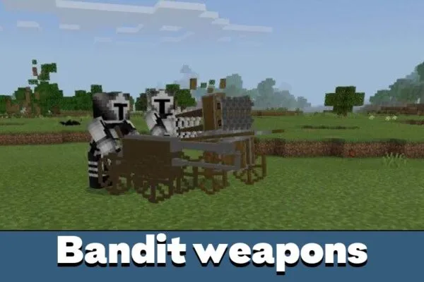 Bandit Weapons in Bandits Mod for Minecraft PE