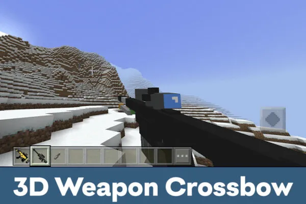 3D Weapon crossbow Texture Pack for Minecraft PE