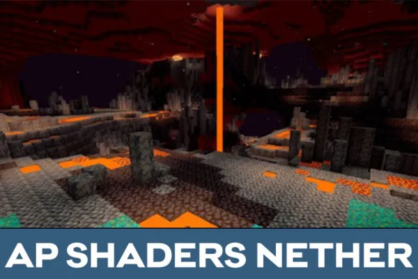 AP Nether in Simple Shaders for Minecraft PE