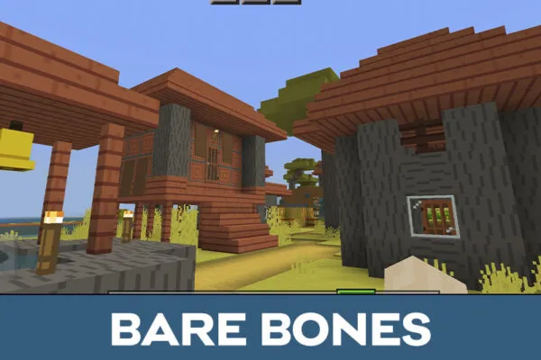 Bare Bones 16x Texture Pack for Minecraft PE