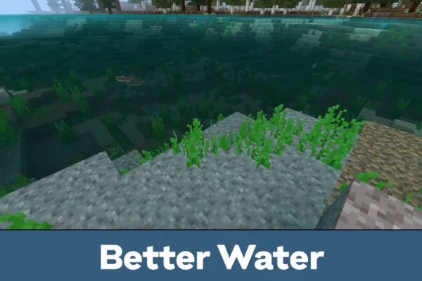 Better Water in Shaderless Shaders for Minecraft PE