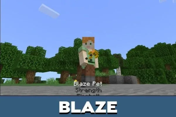 Blaze from Inventory Pets Mod for Minecraft PE