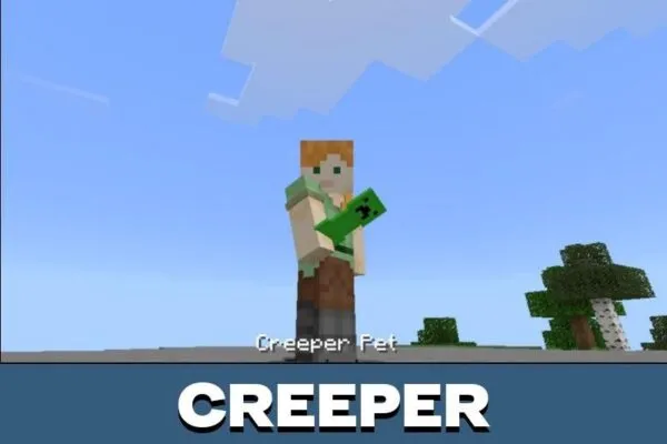 Creeper from Inventory Pets Mod for Minecraft PE