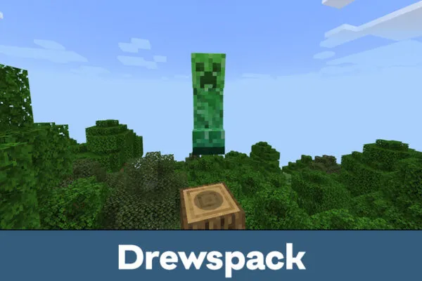 Creeper in Drewspack Texture Pack for Minecraft PE