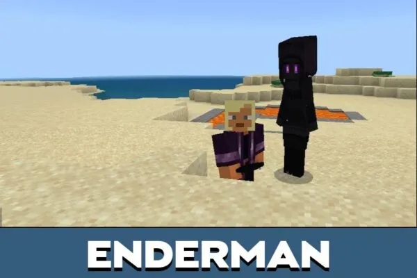 Enderman from Waifus Mod for Minecraft PE