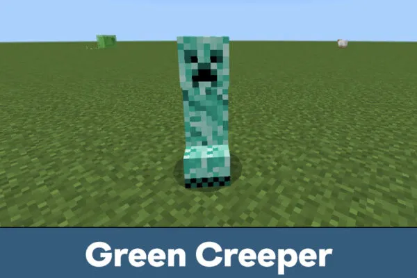 Green Creeper Texture Pack for Minecraft PE