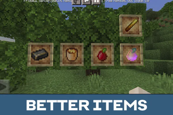 Items in Better Vanilla Texture Pack for Minecraft PE