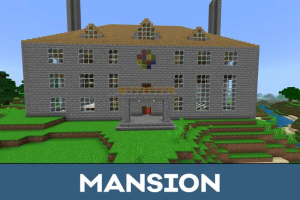 Mansion Big House Map for Minecraft PE