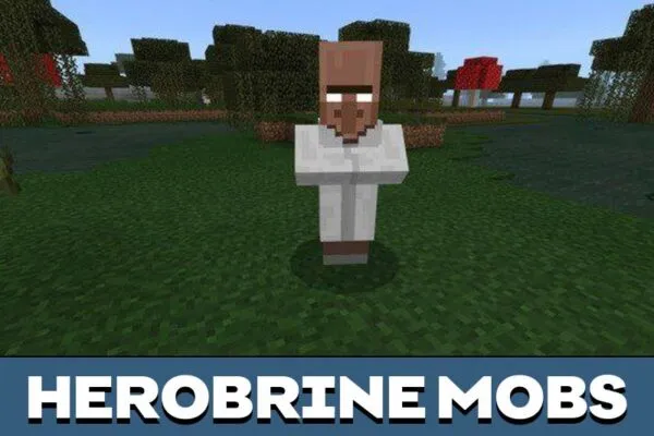 Herobrine mobs Mod for Minecraft PE