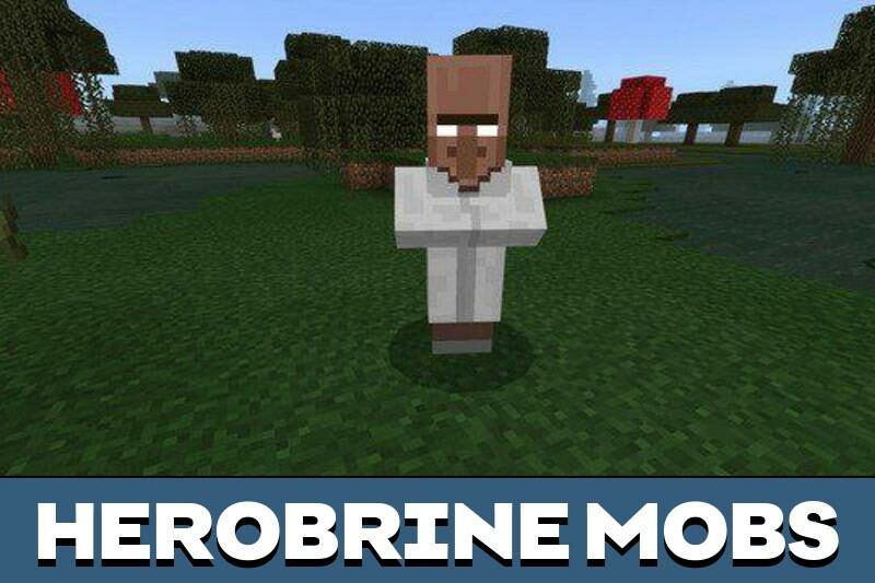 Herobrine Mobs Addon (1.20, 1.19) - MCPE/Bedrock 