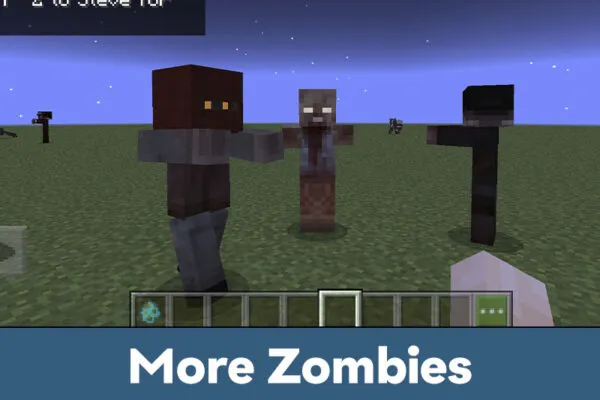 More Zombies in Texture Pack for Minecraft PE