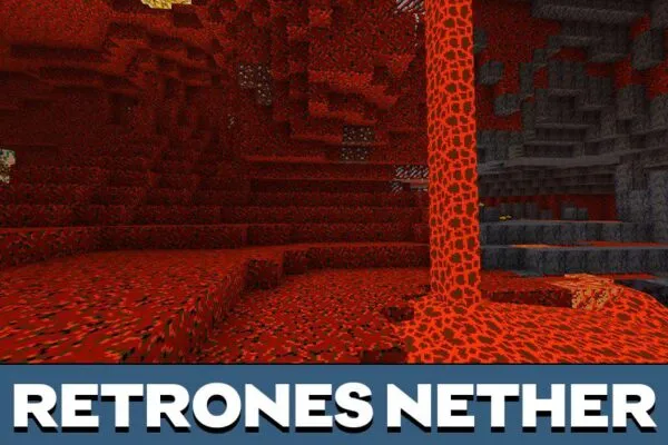 Nether in Retrones Texture Pack for Minecraft PE