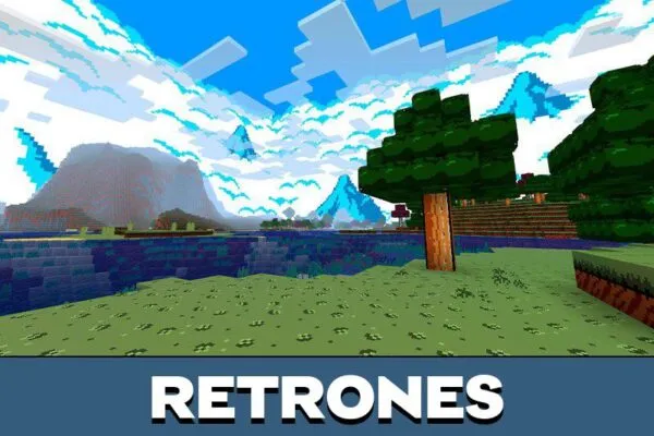 World in Retrones Texture Pack for Minecraft PE