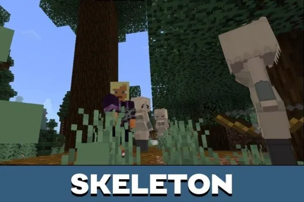 Skeleton from Waifus Mod for Minecraft PE