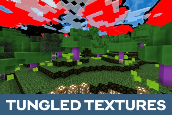 Tungled texture in Cursed Texture Pack for Minecraft PE