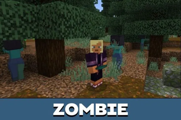 Zombie from Waifus Mod for Minecraft PE