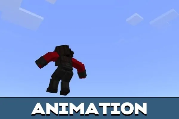 Animation from Hulk Mod for Minecraft PE