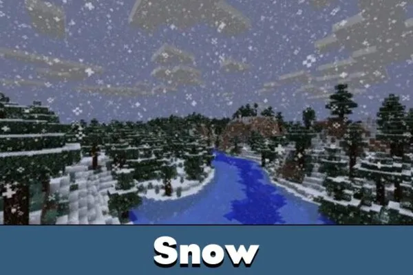 Snow in Minecraft PE 0.12