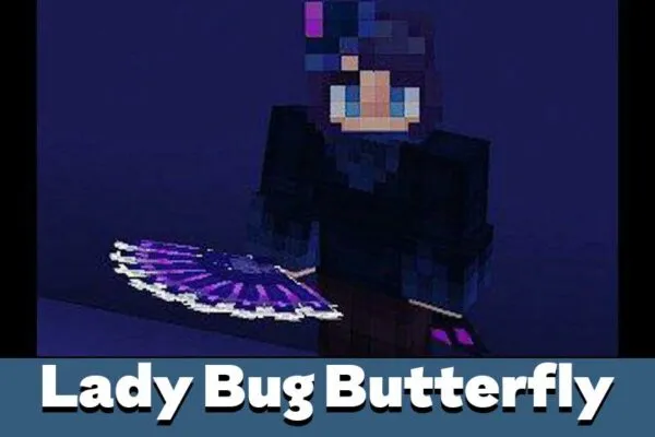 Lady Bug Butterfly in Lady Bug Mod for Minecraft PE