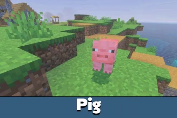 Pig from Sildurs Vibrant Shaders for Minecraft PE