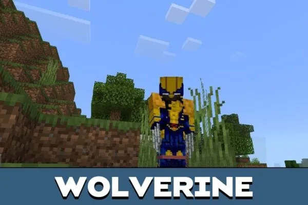 Wolverine from Deadpool Mod for Minecraft PE