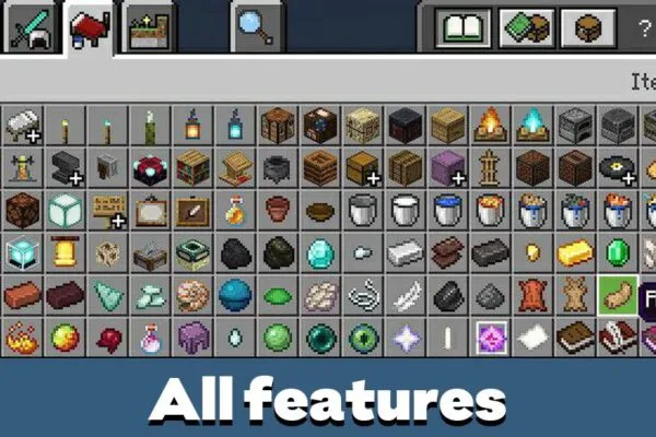 All Features from Item Physics Mod for Minecraft PE