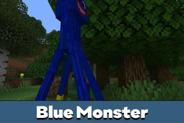 Blue Monster from Huggy Wuggy Texture Pack for Minecraft PE