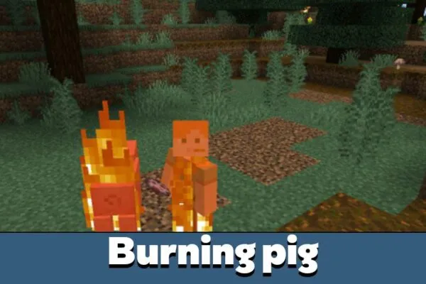 Burning Pig from Heat Mod for Minecraft PE